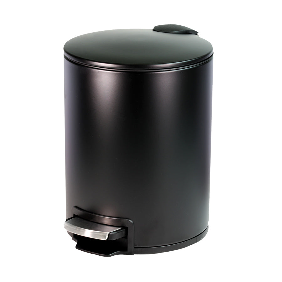 6 Litre Black Slow Close Bin