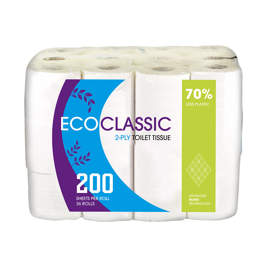 2 Ply Eco Classic Toilet Roll (200 Sheets)