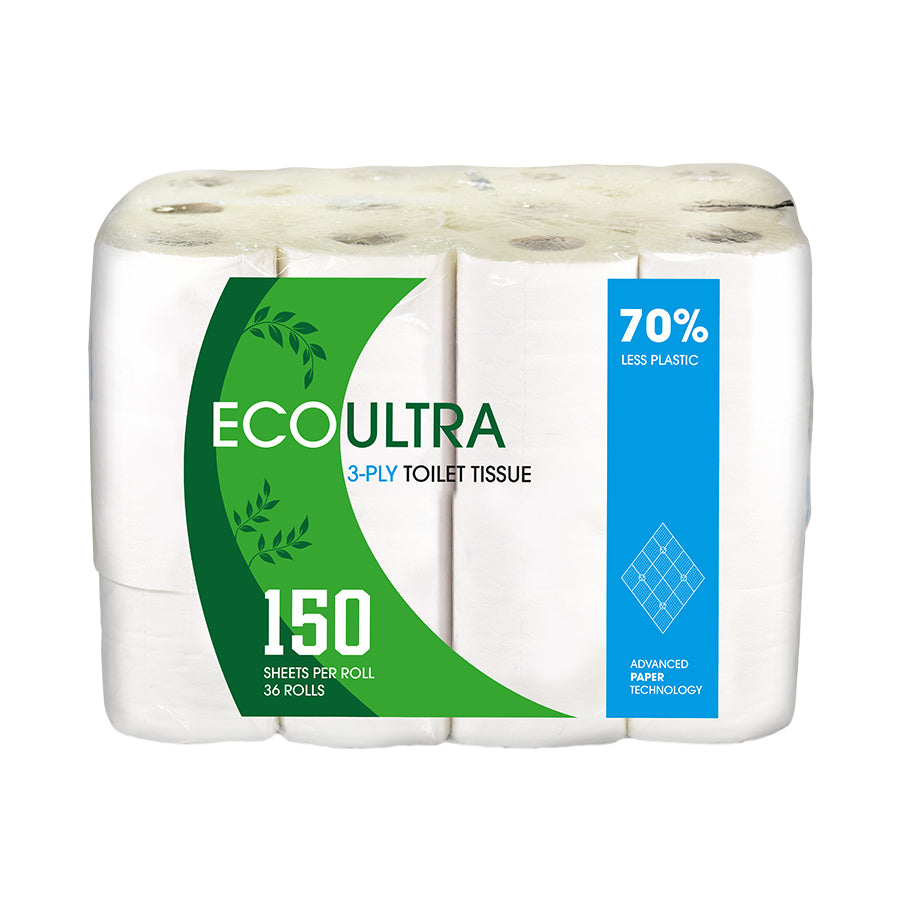 3 Ply Eco Ultra Toilet Roll (150 Sheets)