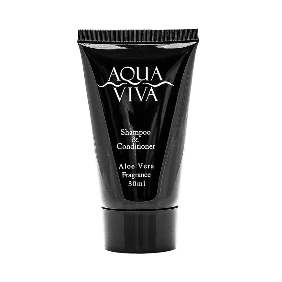 Aqua Viva Black Tube 30ML Shampoo & Conditioner x 50
