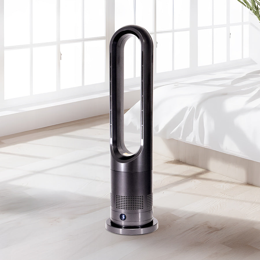 Bladeless 2 in 1 Black Fan & Heater