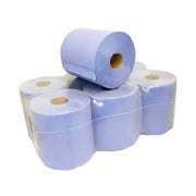 Blue 2 Ply Centrefeed Rolls (50 metres)