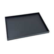 Black Faux Leather Display Tray Large