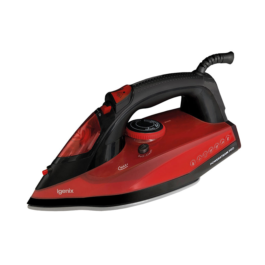 Black/Red Power Steam Iron 2600W
