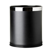 Black Double Layer Deluxe Steel Bin