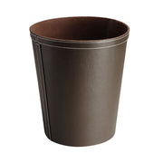 Brown Faux Leather Bin