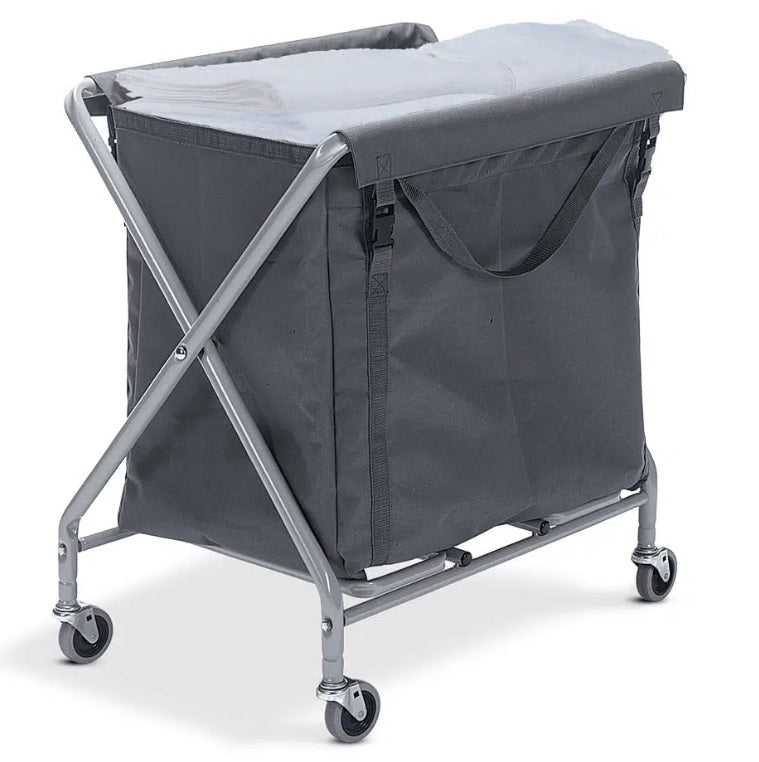 Laundry Trolley With Grey Bags