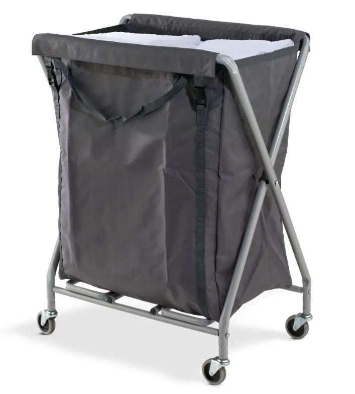 Laundry Trolley With Grey Bags