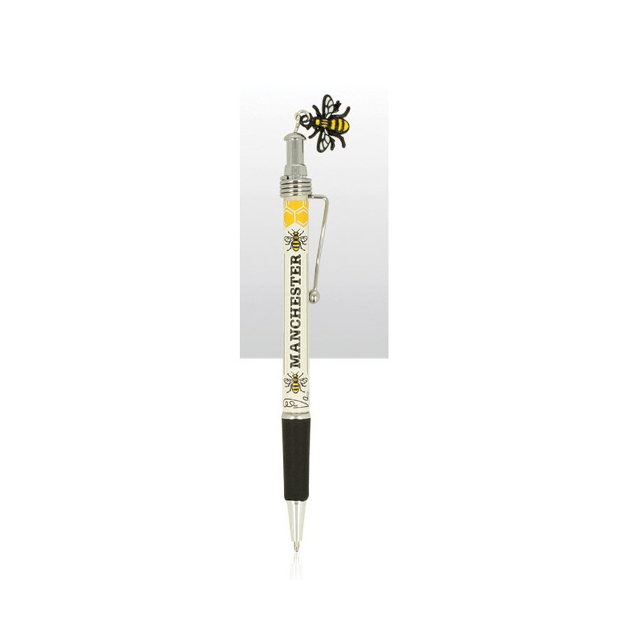 Manchester Bee Wavy Clip Charm Pen