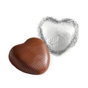 Milk Chocolate Silver Foiled Hearts