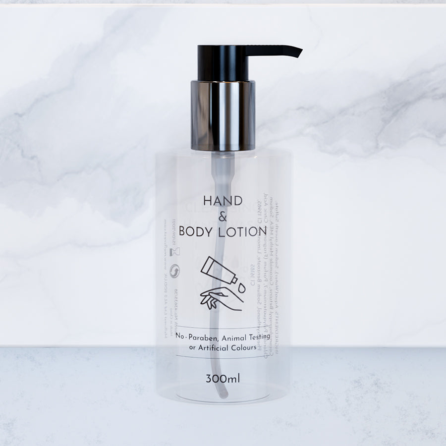 Printed Hand & Body Lotion 300ml Empty Bottles