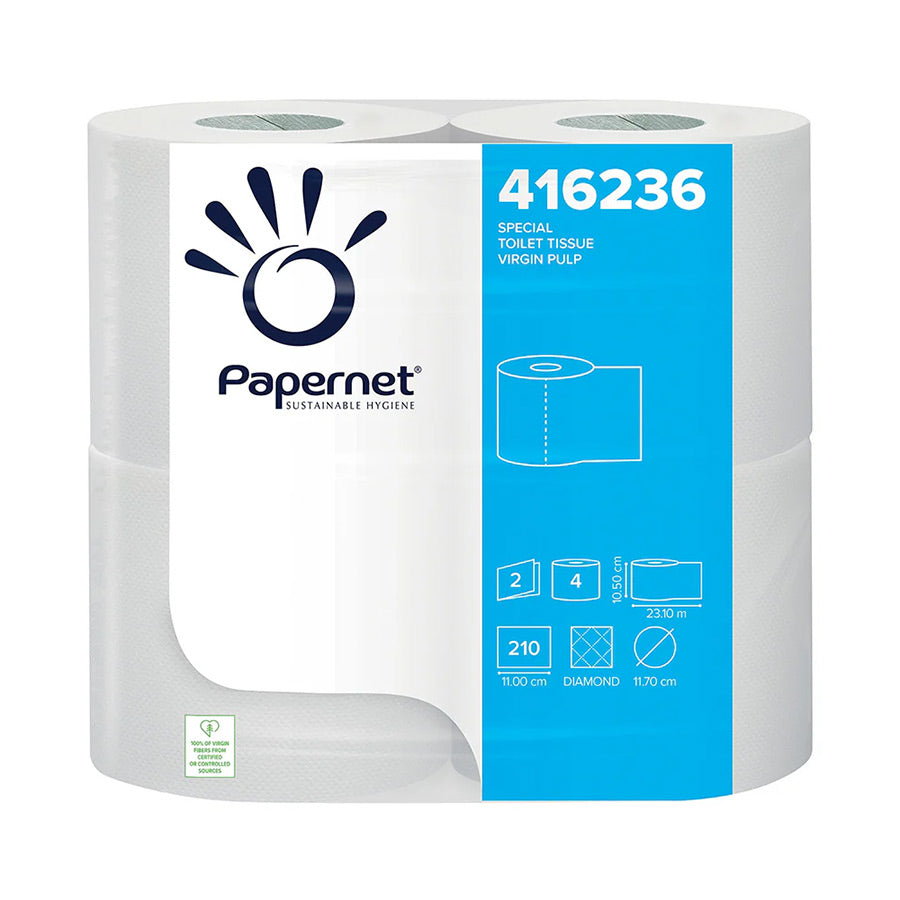 2 Ply Papernet Toilet Roll (210 Sheets)