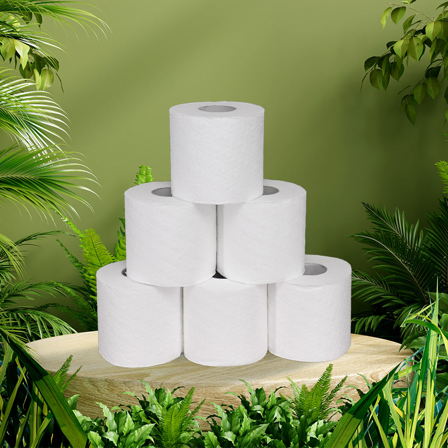 2 Ply Sugar Cane Toilet Paper (Embossed)