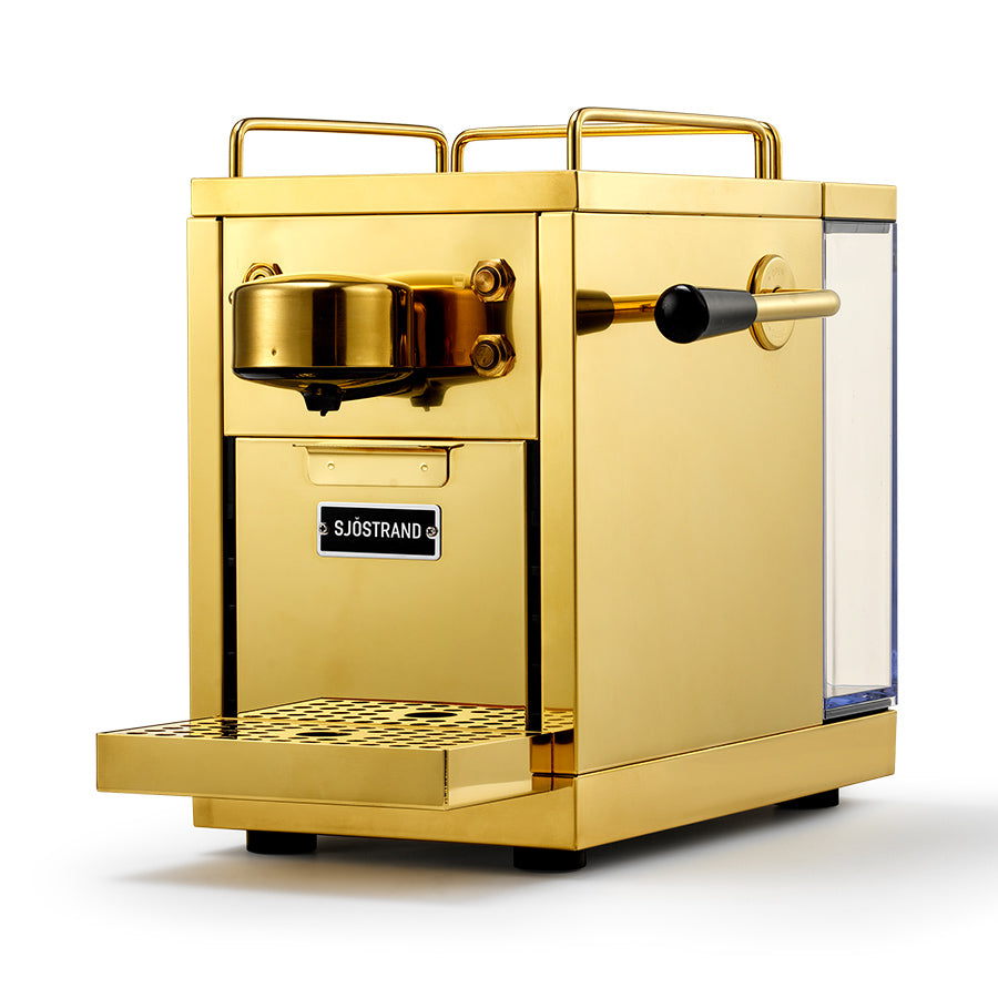 Sjostrand Brass Coffee Machine