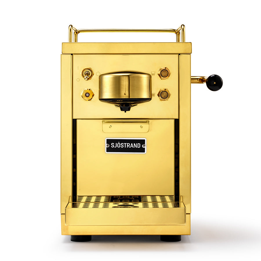 Sjostrand Brass Coffee Machine