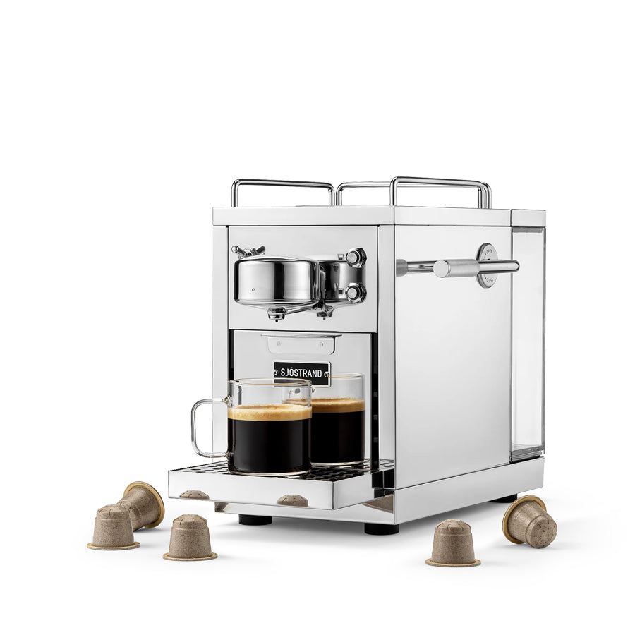 Sjostrand Steel Coffee Machine