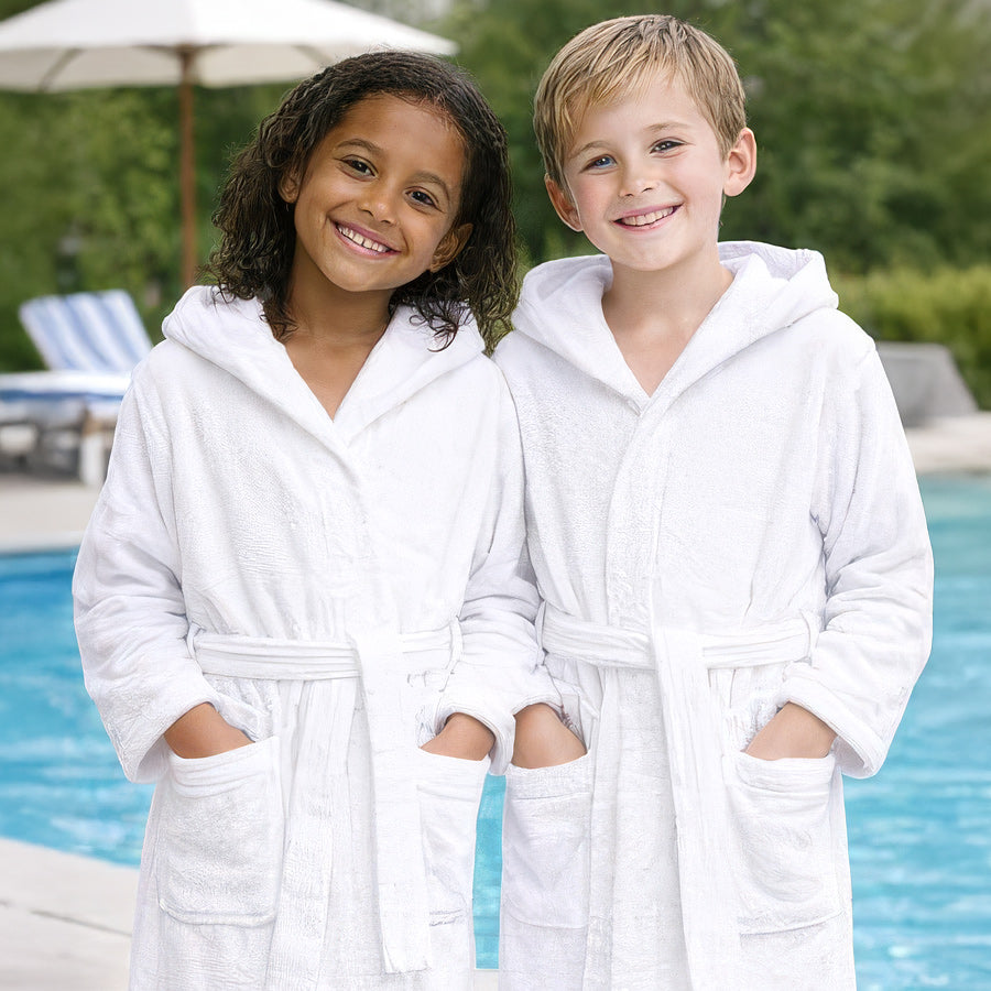Super Soft Childrens Microfibre Bath Robe Age 8 - 10