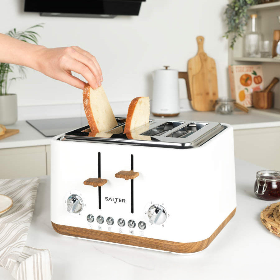 Salter Toronto 4 Slice Toaster White