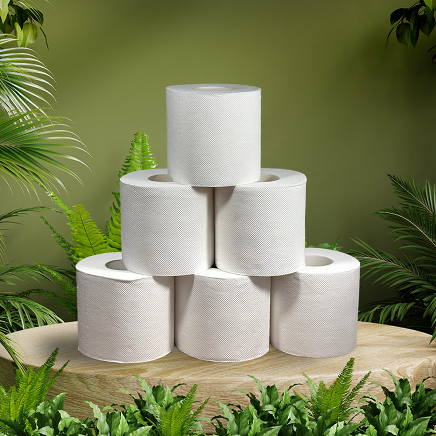 3 Ply Bamboo Toilet Roll (Quilted Unwrapped)