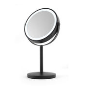 Telescopic LED Mirror Black 7''