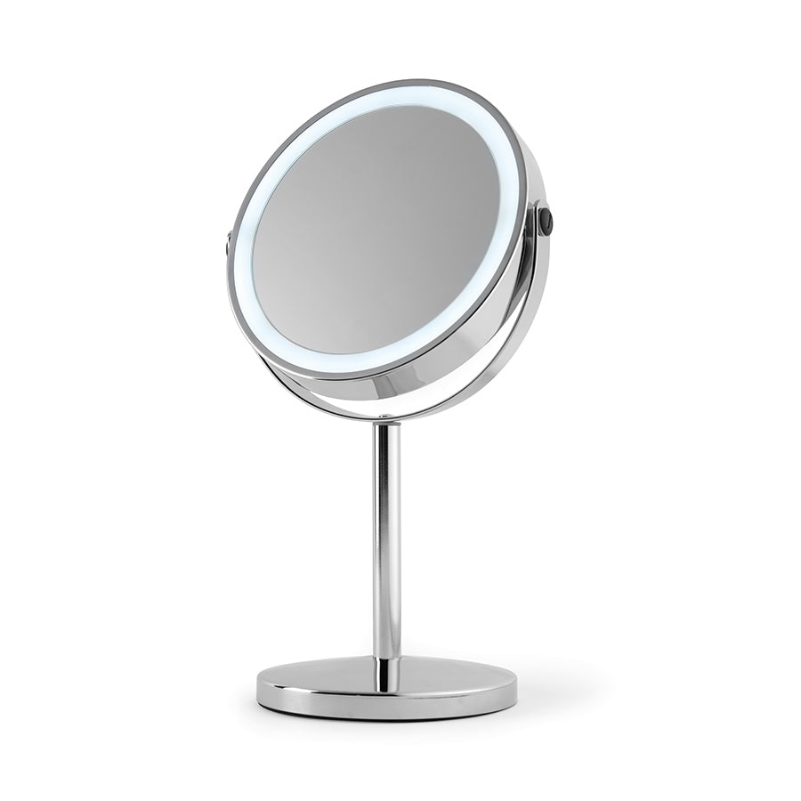 Telescopic LED Mirror Chrome 7''