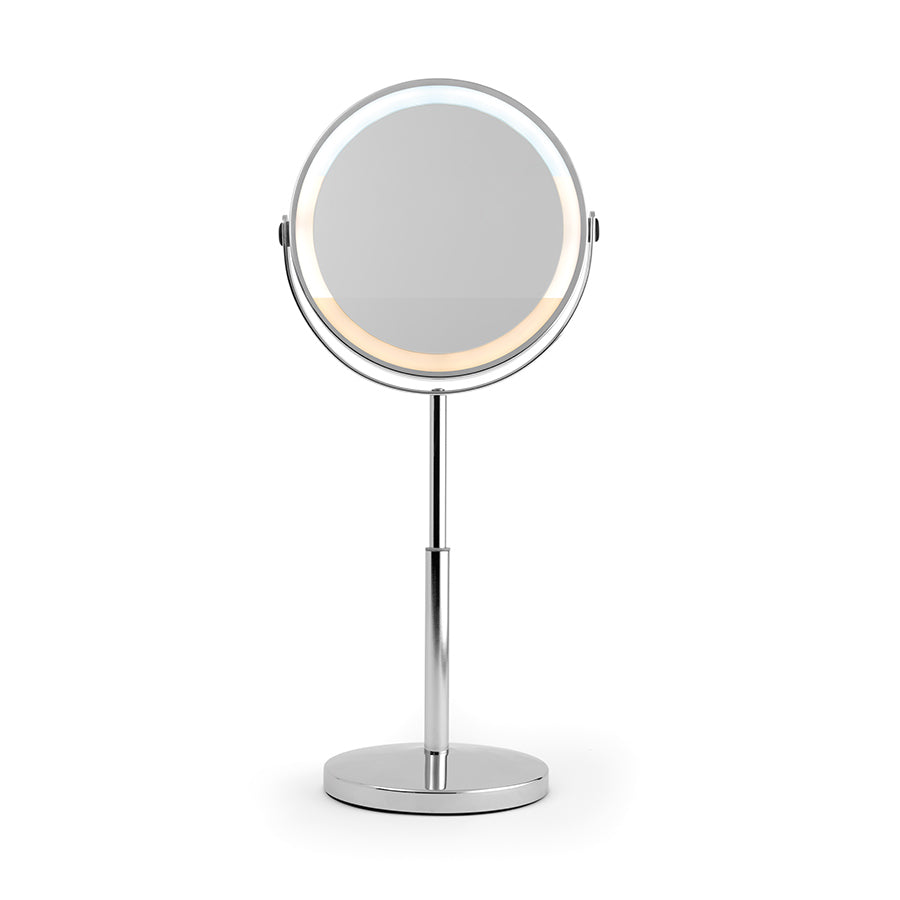 Telescopic LED Mirror Chrome 7''