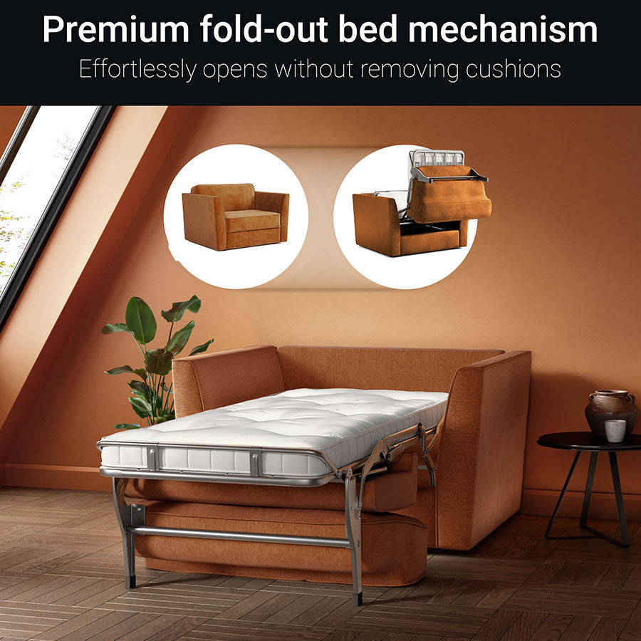 Jay-Be Elegance Snuggler Sofa Bed Brushed Twill Admiral