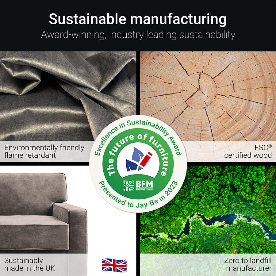 Jay-Be Linea 2Seater Sofa Bed Brushed Twill Burnt Amber