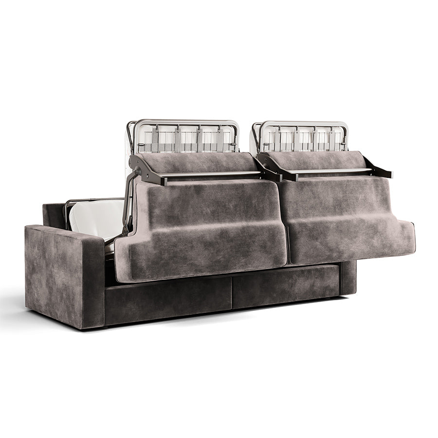Jay-Be Linea 4 Seater Sofa Bed - Brushed Twill Smoke