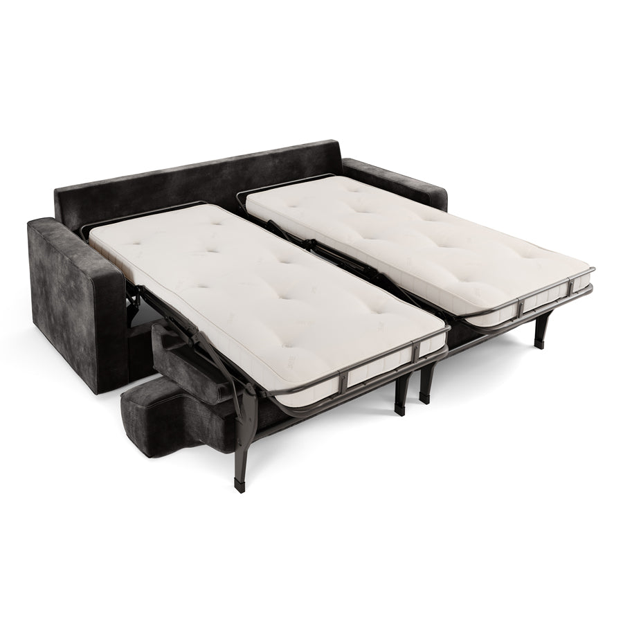 Jay-Be Linea 4 Seater Sofa Bed - Brushed Twill Smoke