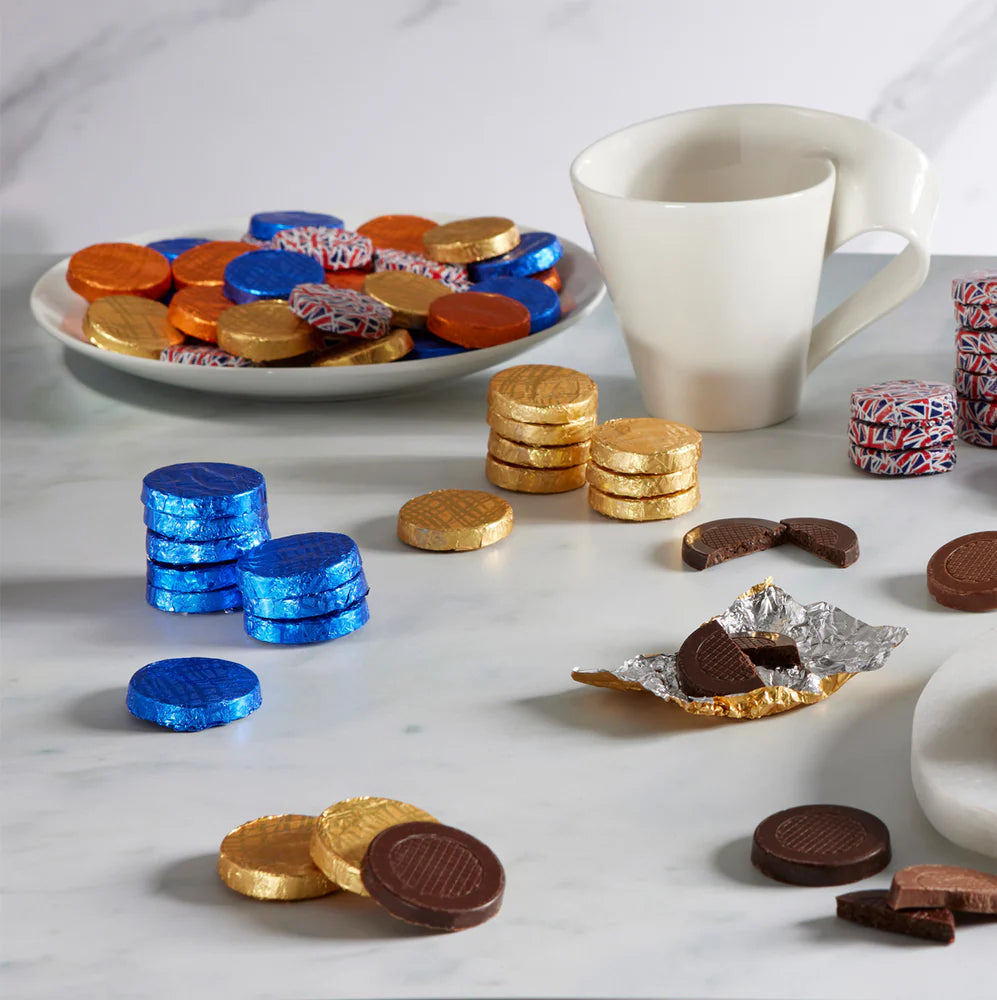 Dark Chocolate Mint Crisp Gold Discs 930