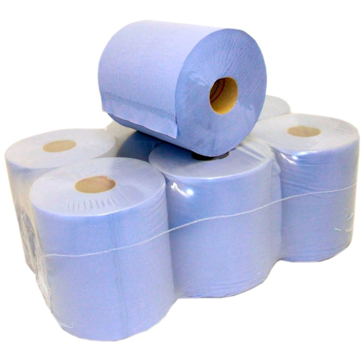 Blue 2 Ply Centrefeed Rolls Box of 6