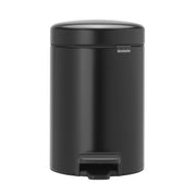 Brabantia 3 Litre Matt Black NewIcon Pedal Bin