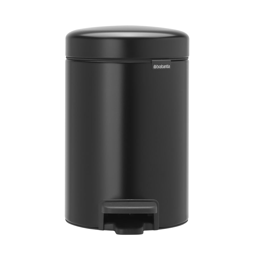 Brabantia 3 Litre Matt Black NewIcon Pedal Bin
