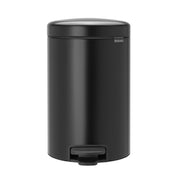 Brabantia 12 Litre Matt Black NewIcon Pedal Bin