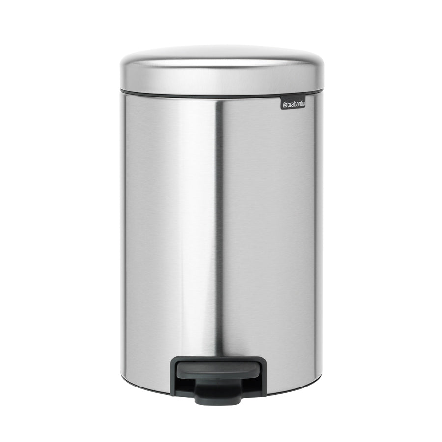 Brabantia 12 Litre Matt Steel NewIcon Pedal Bin