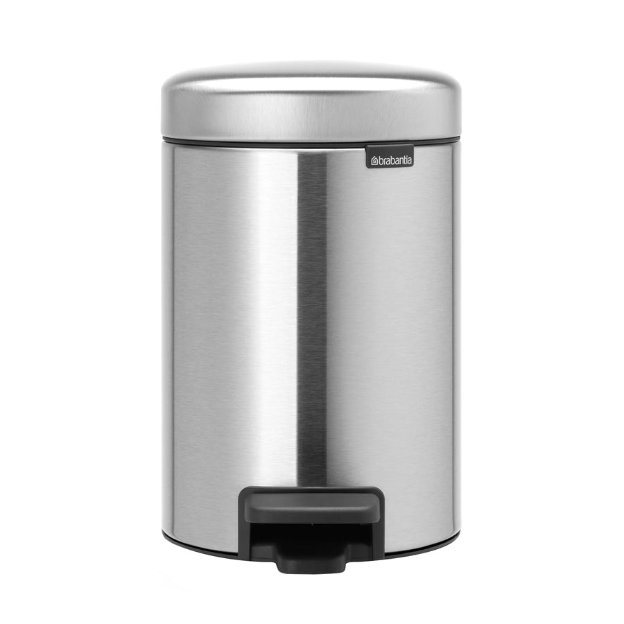 Brabantia 3 Litre Matt Steel NewIcon Pedal Bin