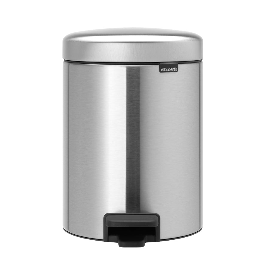 Brabantia 5 Litre Matt Steel NewIcon Pedal Bin