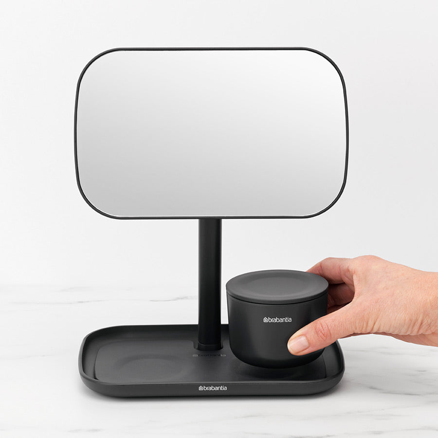 Brabantia Grey Mirror With Storage Tray x4