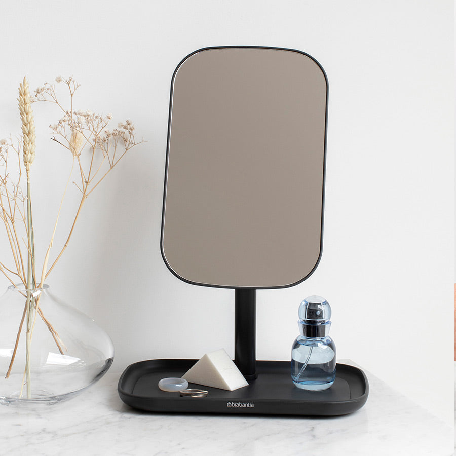 Brabantia Grey Mirror With Storage Tray x4