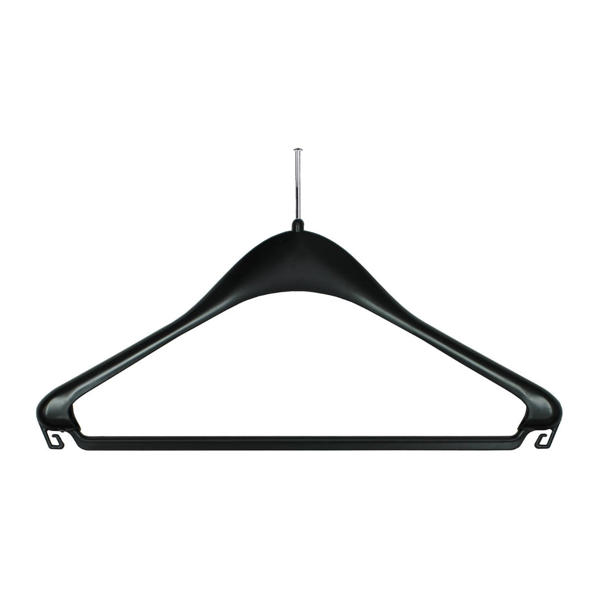 Black Plastic Hanger With Security Stem
