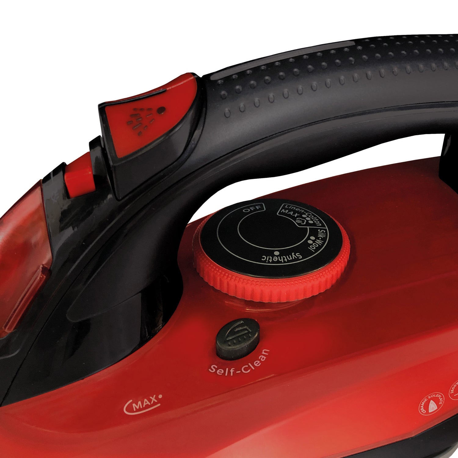 Black/Red Power Steam Iron 2600W
