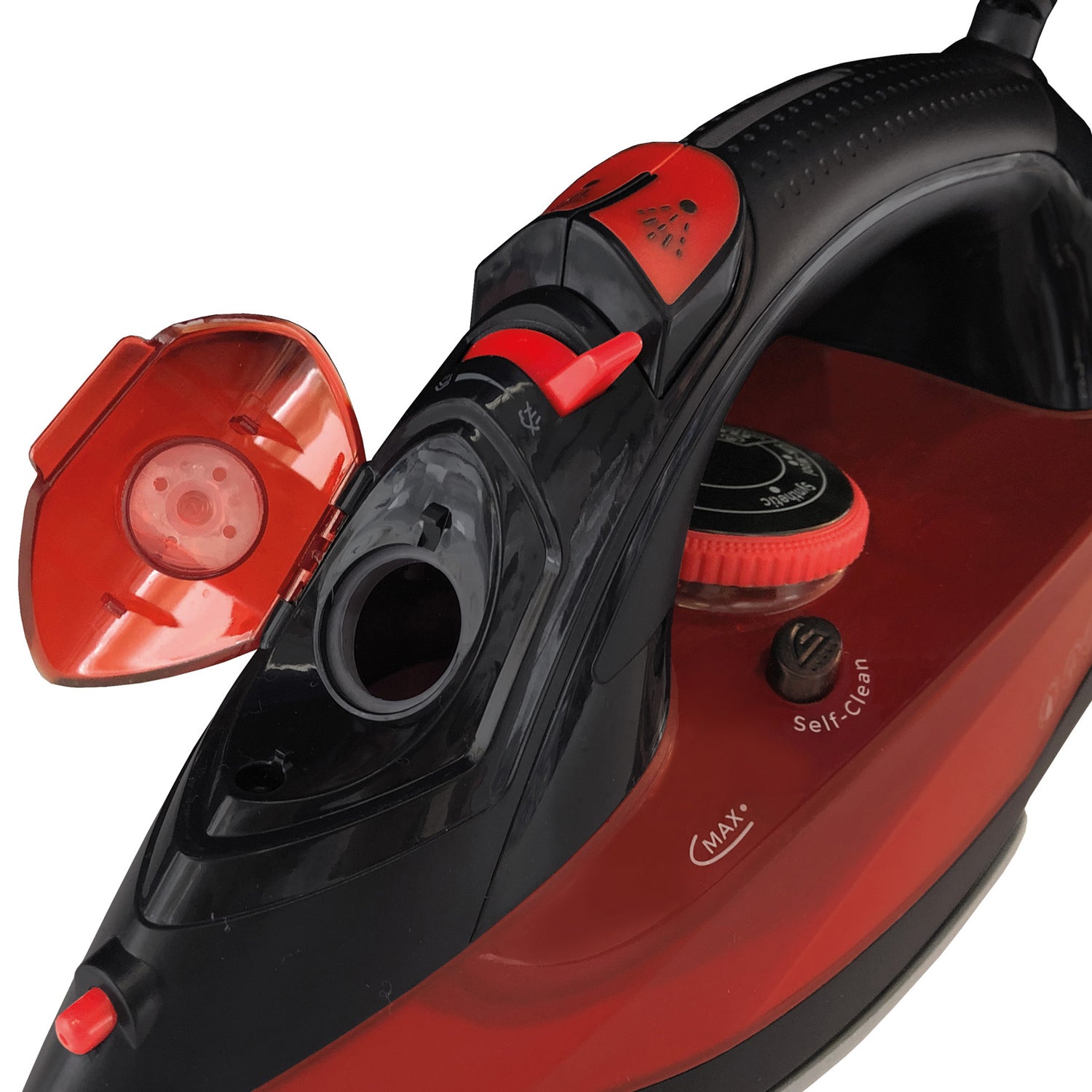 Black/Red Power Steam Iron 2600W