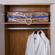 Blanket Storage Bag With Blue Zip