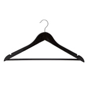 Black Wooden Hanger With Hook & Bar