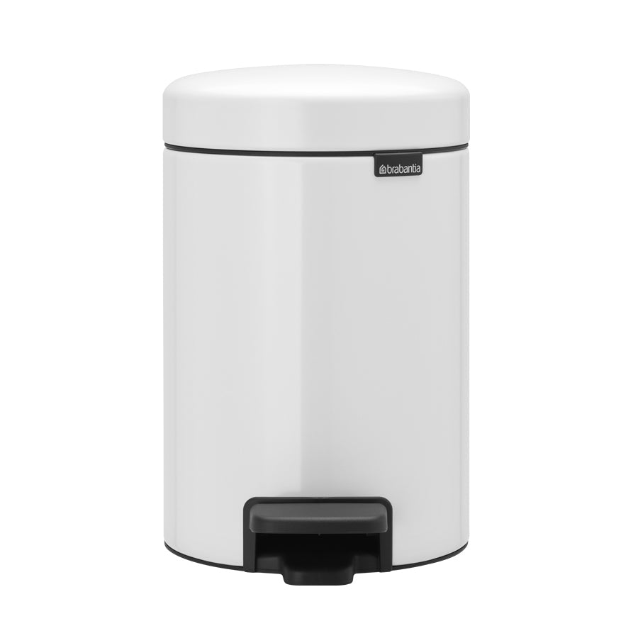 Brabantia 3 Litre White NewIcon Pedal Bin