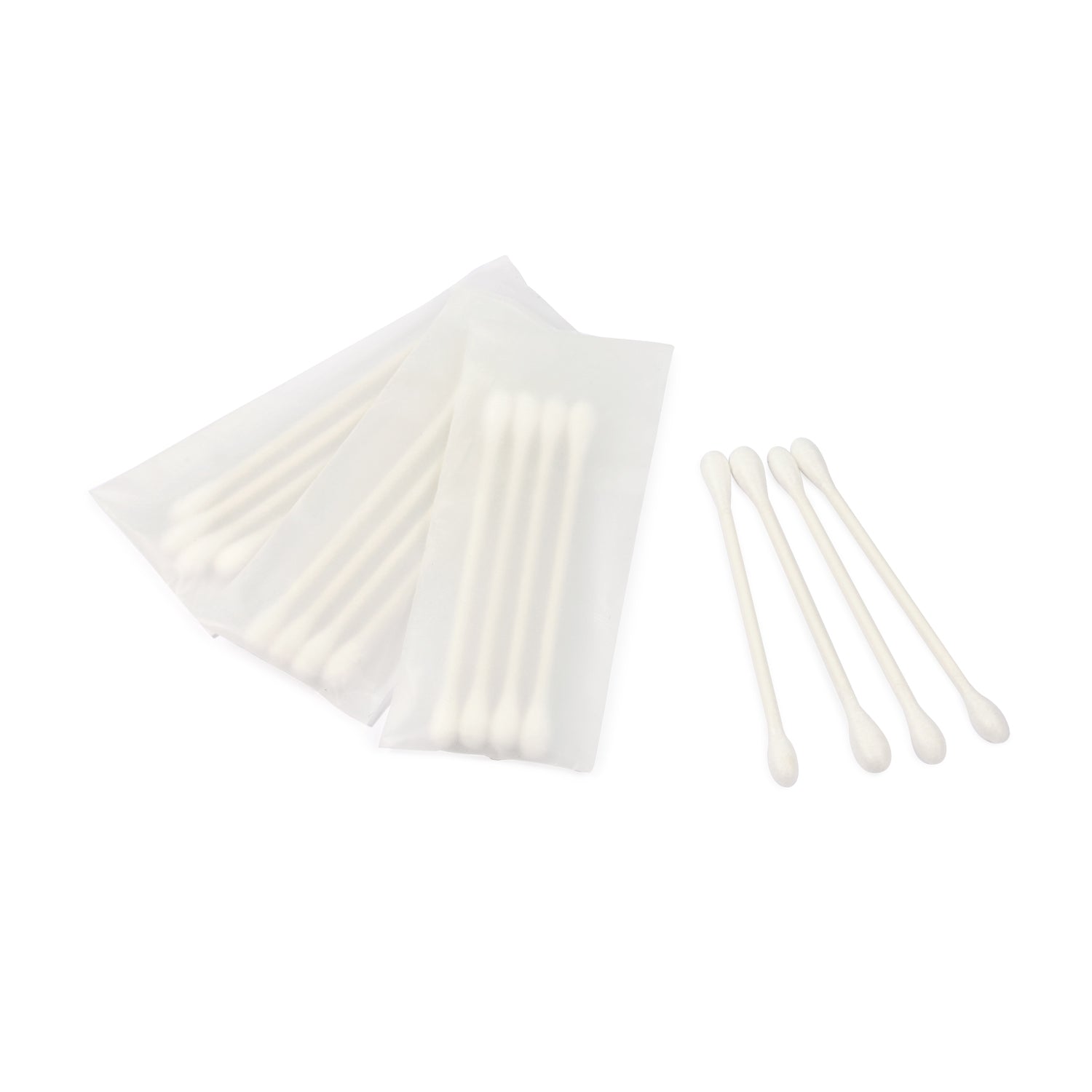 Cotton Buds With a Paper Stem in Corn-starch Bag