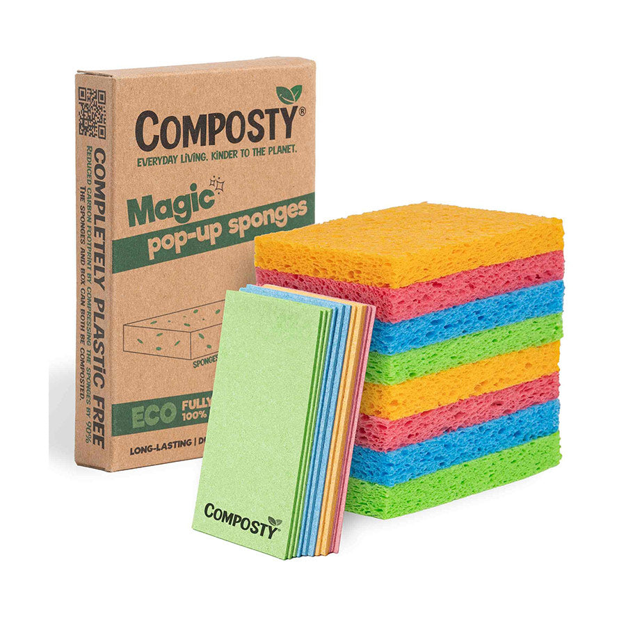 Composty Magic Pop Up Eco Sponges