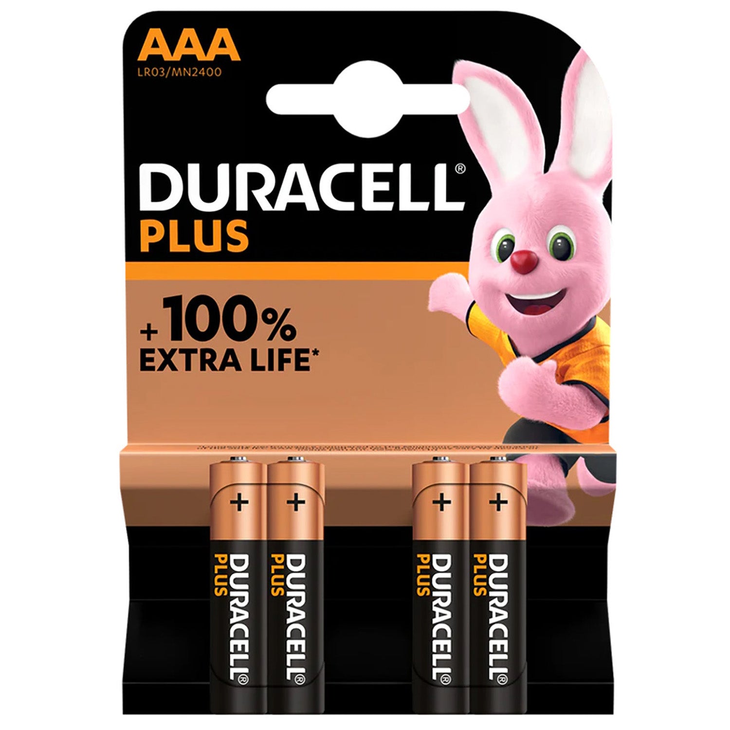 Duracell AAA Plus Power Battery Pack 4's
