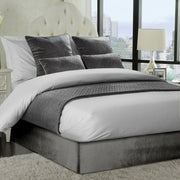 Double Charcoal Divan Base Wrap (135 x 190cm)